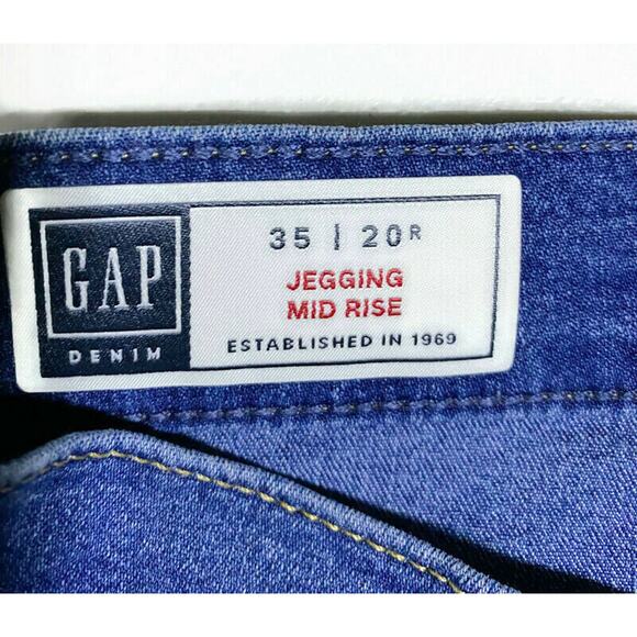 Gap Denim Jeggings Jeans Men's Size 35/20R Mid Rise Denim New With Tags - Picture 3 of 9